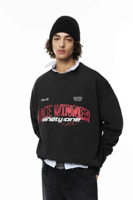 Alternative view of Cropped Sweatshirt - Faded Black