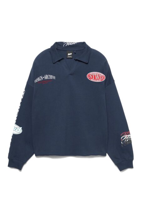 Cropped Fit Sweatshirt - Navy Blue