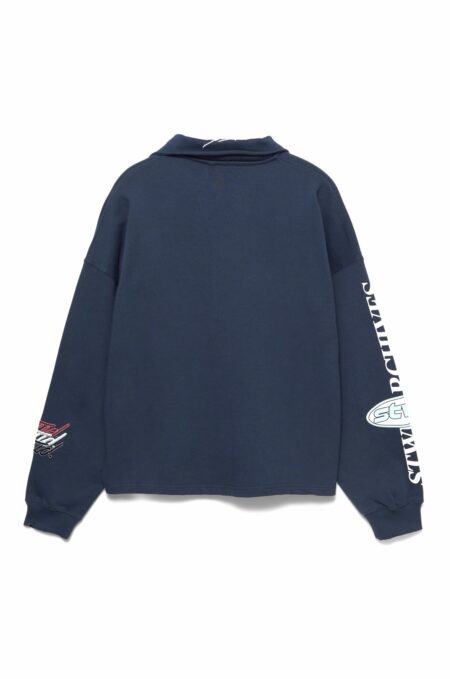 Alternative view of Cropped Fit Sweatshirt - Navy Blue