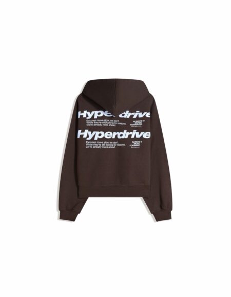 Alternative view of Printed Hoodie - Brown