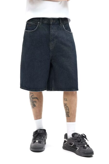 Alternative view of Baggy Loose Denim Shorts - Vintage Dark Blue