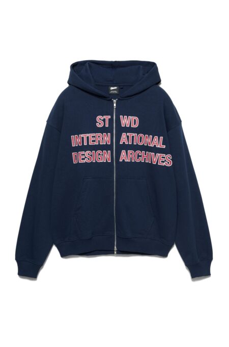 Zip-Up Hoodie - Navy Blue